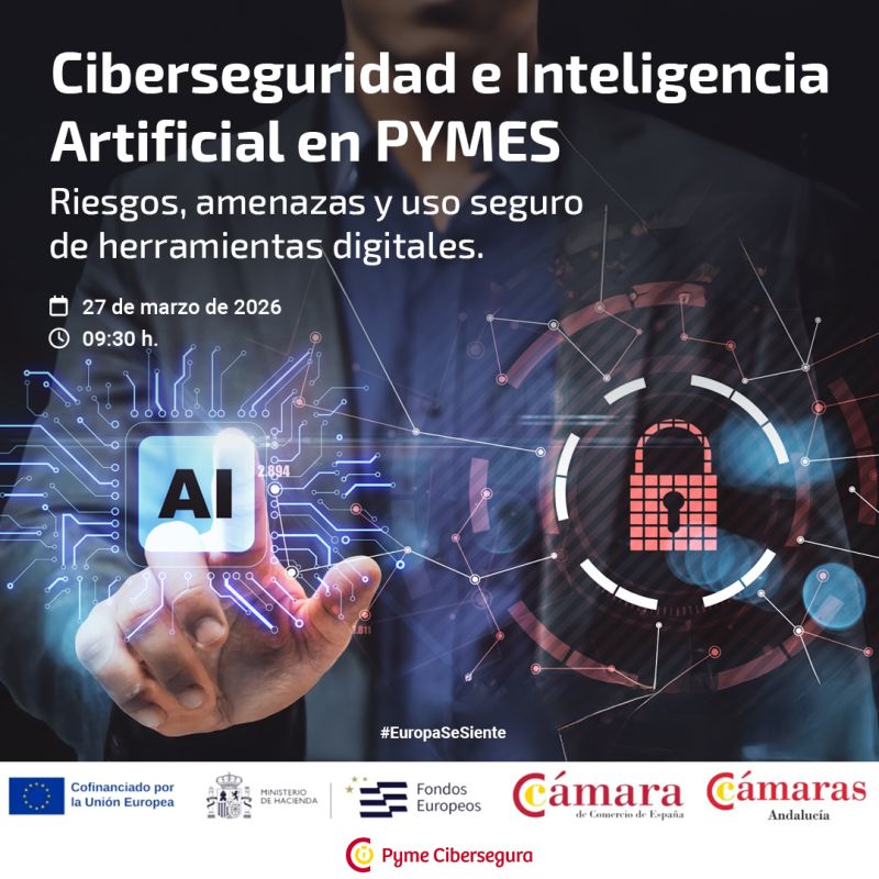 Cartel Webinar Ciberseguridad e IA en PYMES