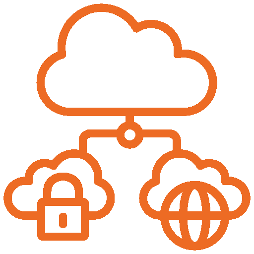 Icono de seguridad en la nube